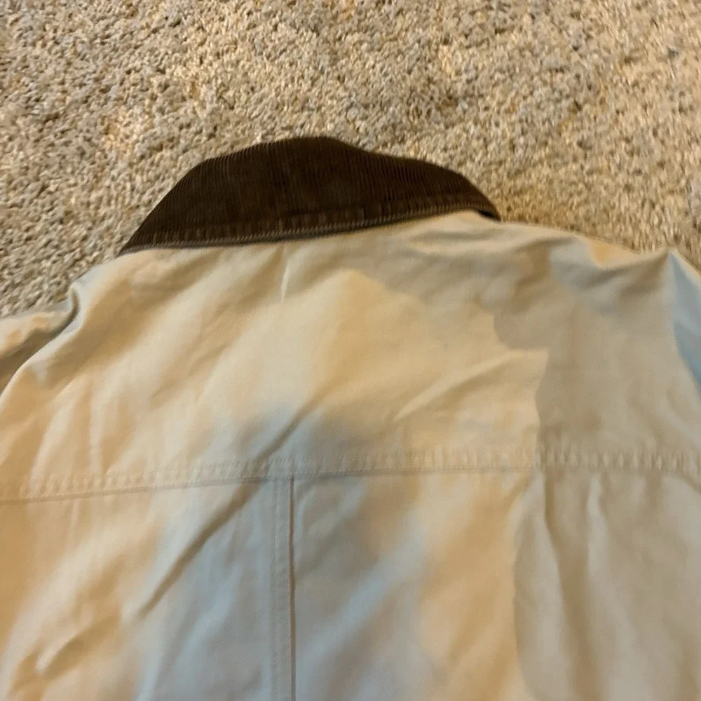 Vintage L.L.Bean Barn Coat Men's M Tan Corduroy Chore Field Hunting Utility